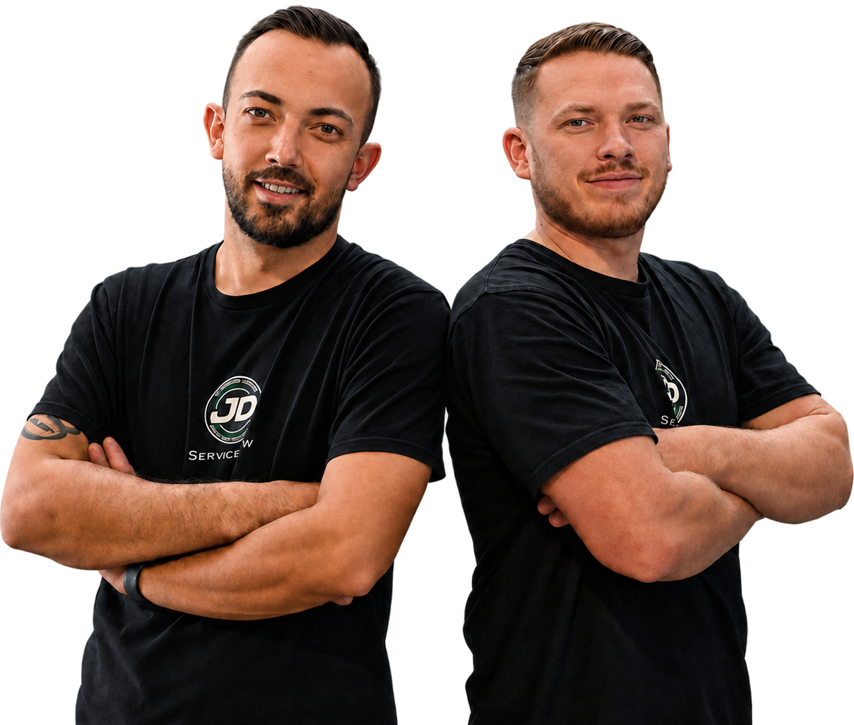 Kfz-Meister Justin Jonas und Denis Zwetzich